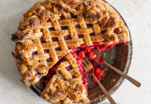 Tart Cherry Pie with Spiced Pie Crust